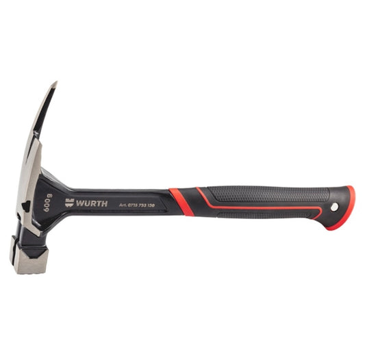 Seitliche Ansicht Würth Latthammer 600g mit ergonomischem Griff