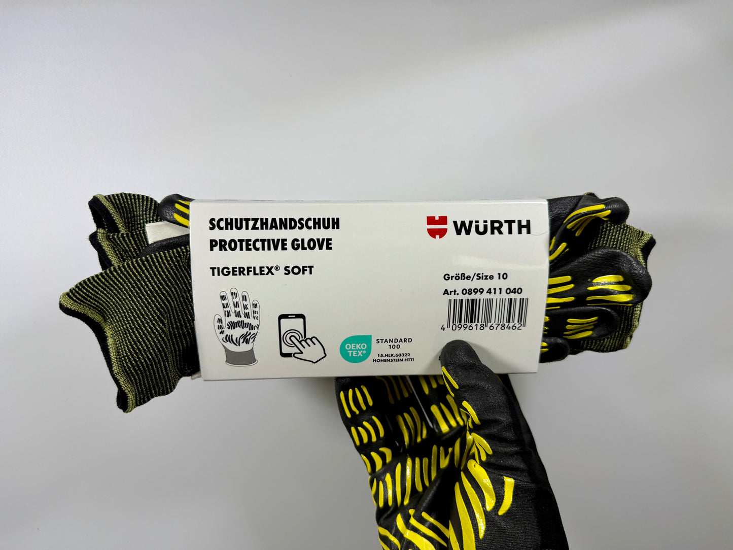 Würth Tigerflex Soft Schutzhandschuhe Größe 10 in Verpackung