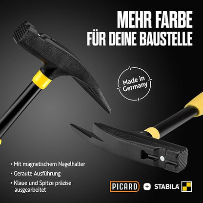 PICARD Latthammer 620M Set mit STABILA Bandmaß und Wasserwaage