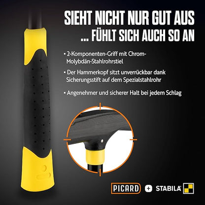 PICARD Latthammer 620M Set mit STABILA Bandmaß und Wasserwaage