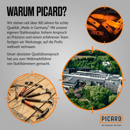 PICARD Latthammer 620M Set mit STABILA Bandmaß und Wasserwaage