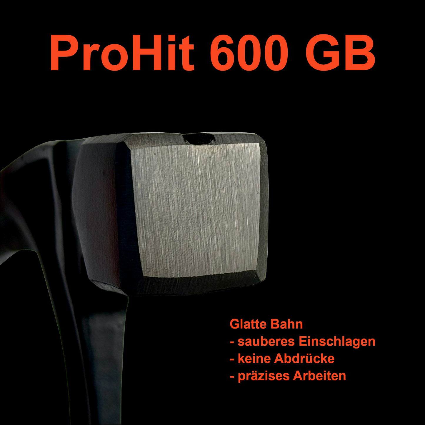 ProBauTech ProHit600 Latthammer 600 g – Zimmermannshammer, Magnet, Nagelrille