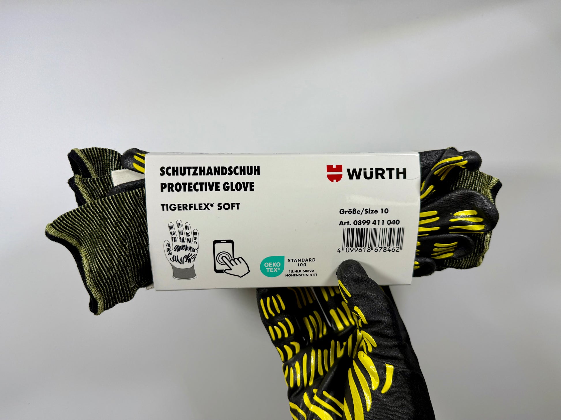Würth Tigerflex Soft Schutzhandschuhe Größe 10 in Verpackung